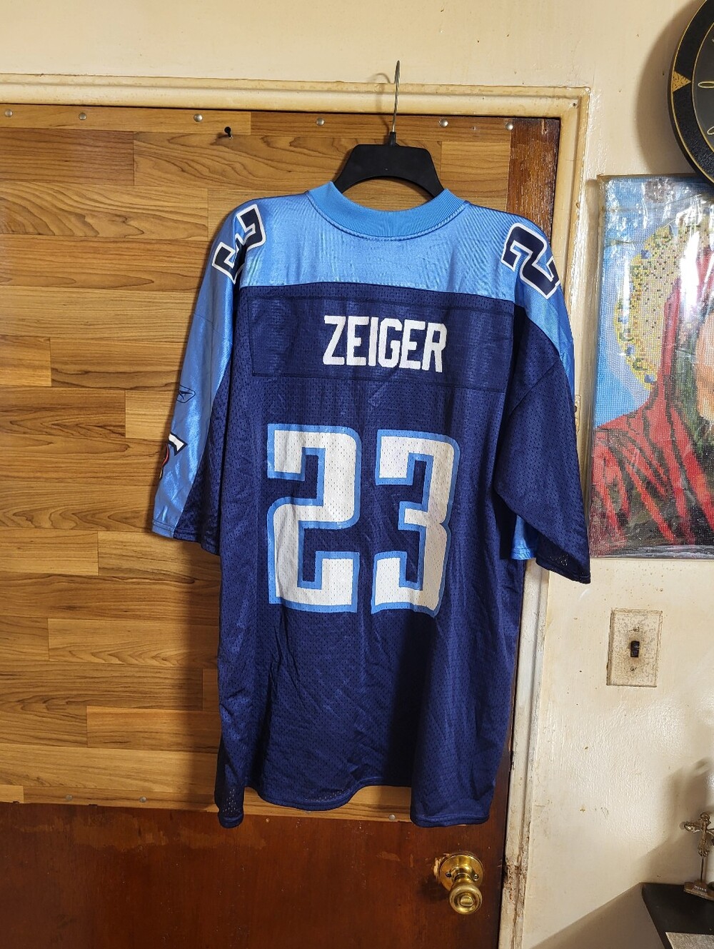 Vintage Reebok On Field Tennessee Titans Zeiger #23 Football Jersey Mens XL